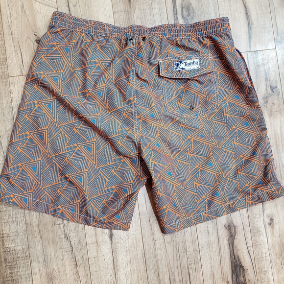 Trunks Orange and Blue Surfer Boardwalk Swimming Shorts size XL - Picture 6 of 7